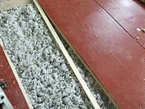 restauratie van mes en groefverbinding van oude vloerdelen