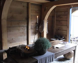 tuinhuis interieur