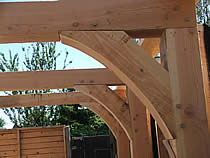 gebinten met pen-gatverbinding