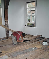 hergebruik en restauratie van oude vloer